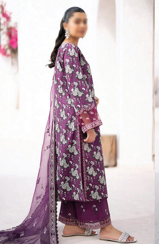 Xenia Formals Summer Soiree Unstitched Lawn Collection 2024 - D 10 TAAMASI JAMUN