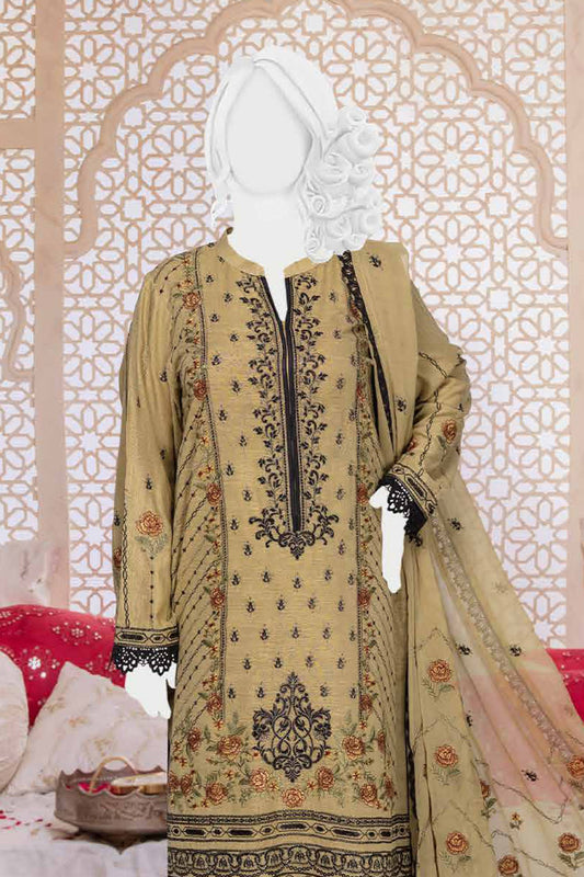Zahra Premium Embroidered Karandi Collection 2023 - Design 01