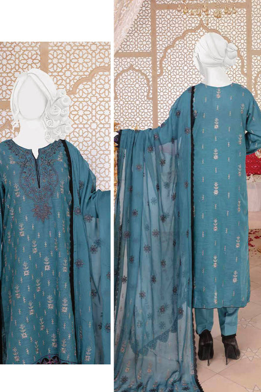 Zahra Premium Embroidered Karandi Collection 2023 - Design 02