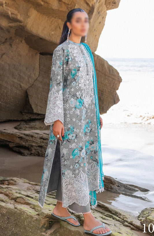 Zainab Chottani Chikankari Luxury Unstitched Collection 2024 - 10 B LANA