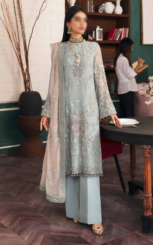 Flossie La Florencia Luxury Chiffon Collection 2022 10 GREYISH ARGENTATE