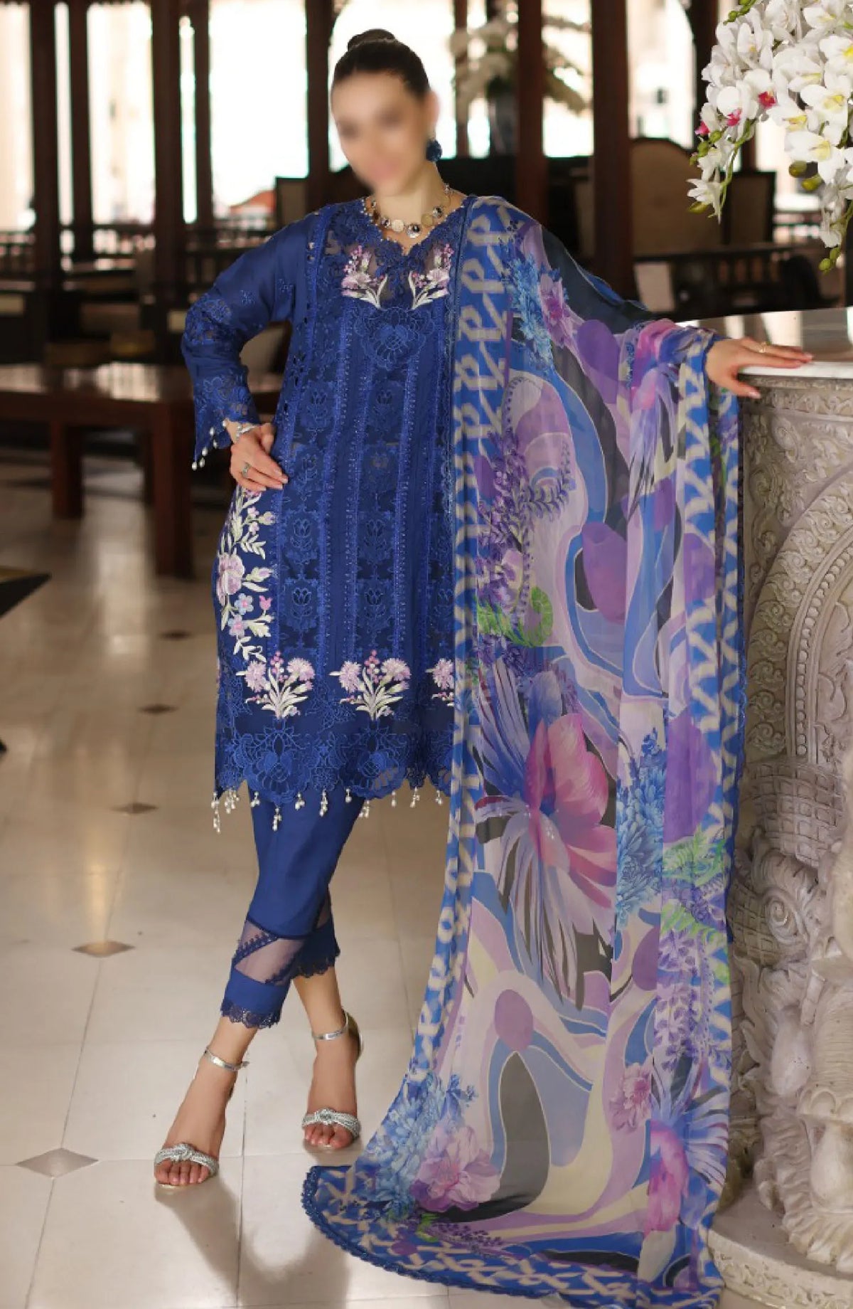 Noor By Saadia Asad Luxury Chikankari Lawn Collection 2024 - D 10 B