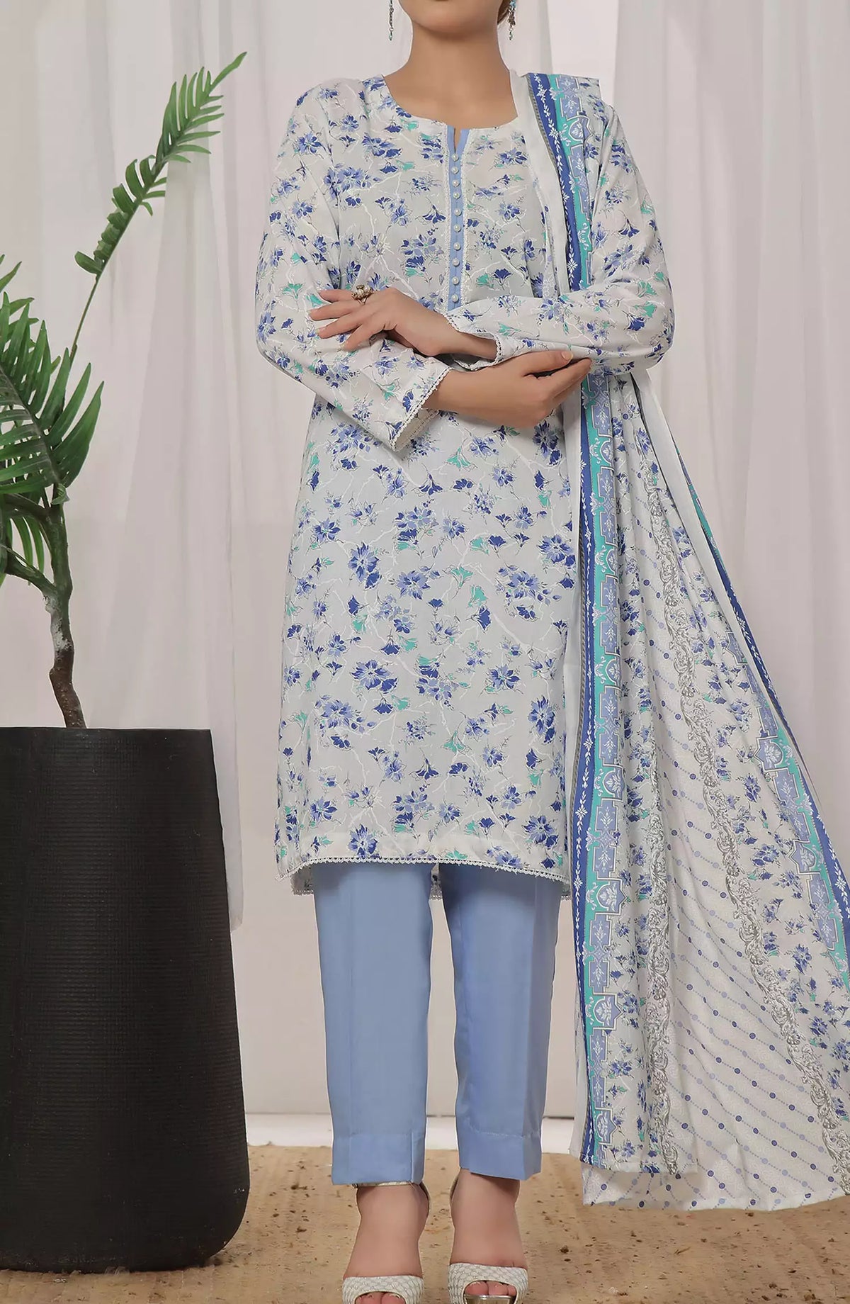 Amna Khadija Wrinkle Free Print Collection Vol 22 - D 1137 B