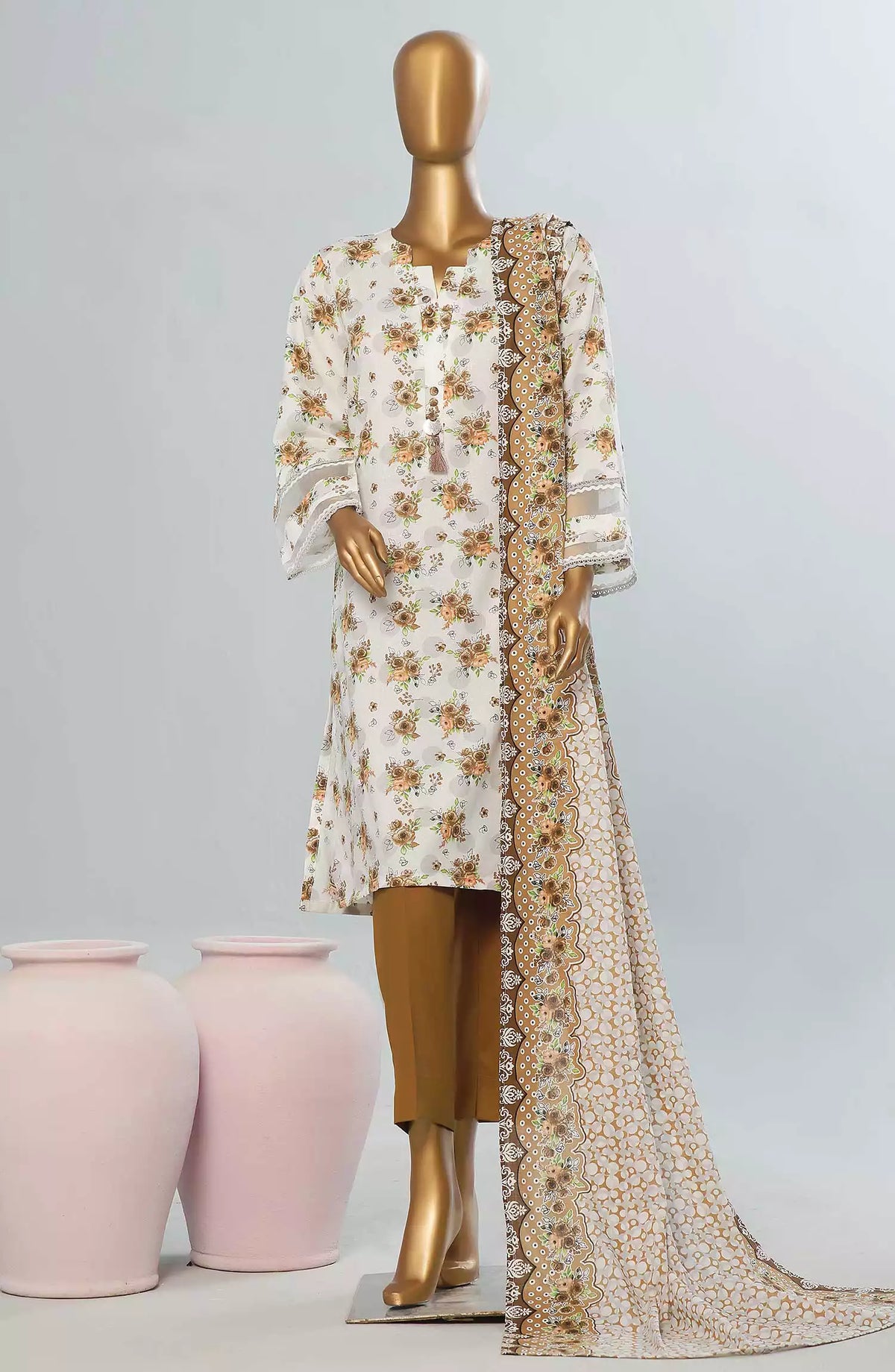 Amna Khadija Wrinkle Free Print Collection Vol 23 - 1141-C
