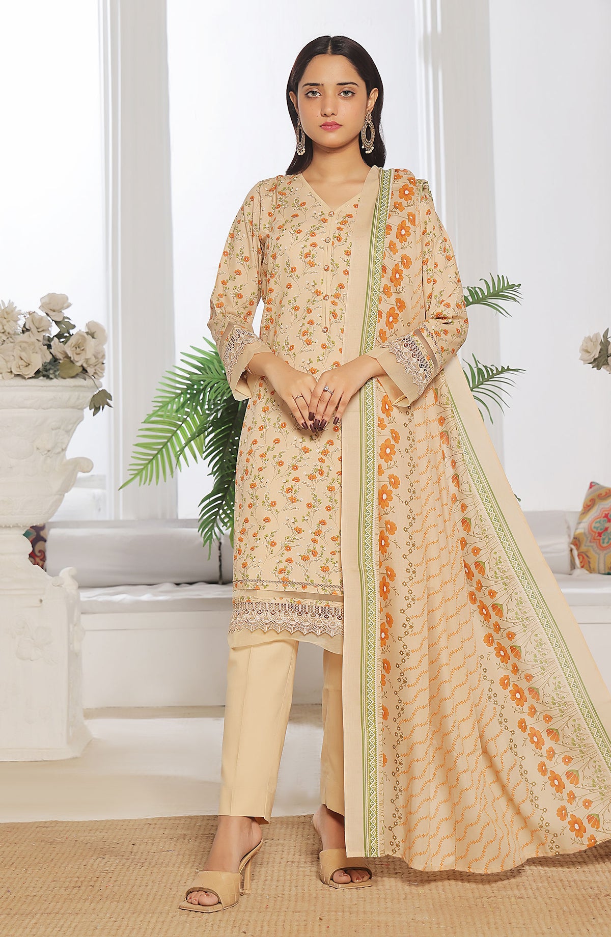 Amna Khadija Wrinkle Free Print Collection Vol 24 - 1143-C