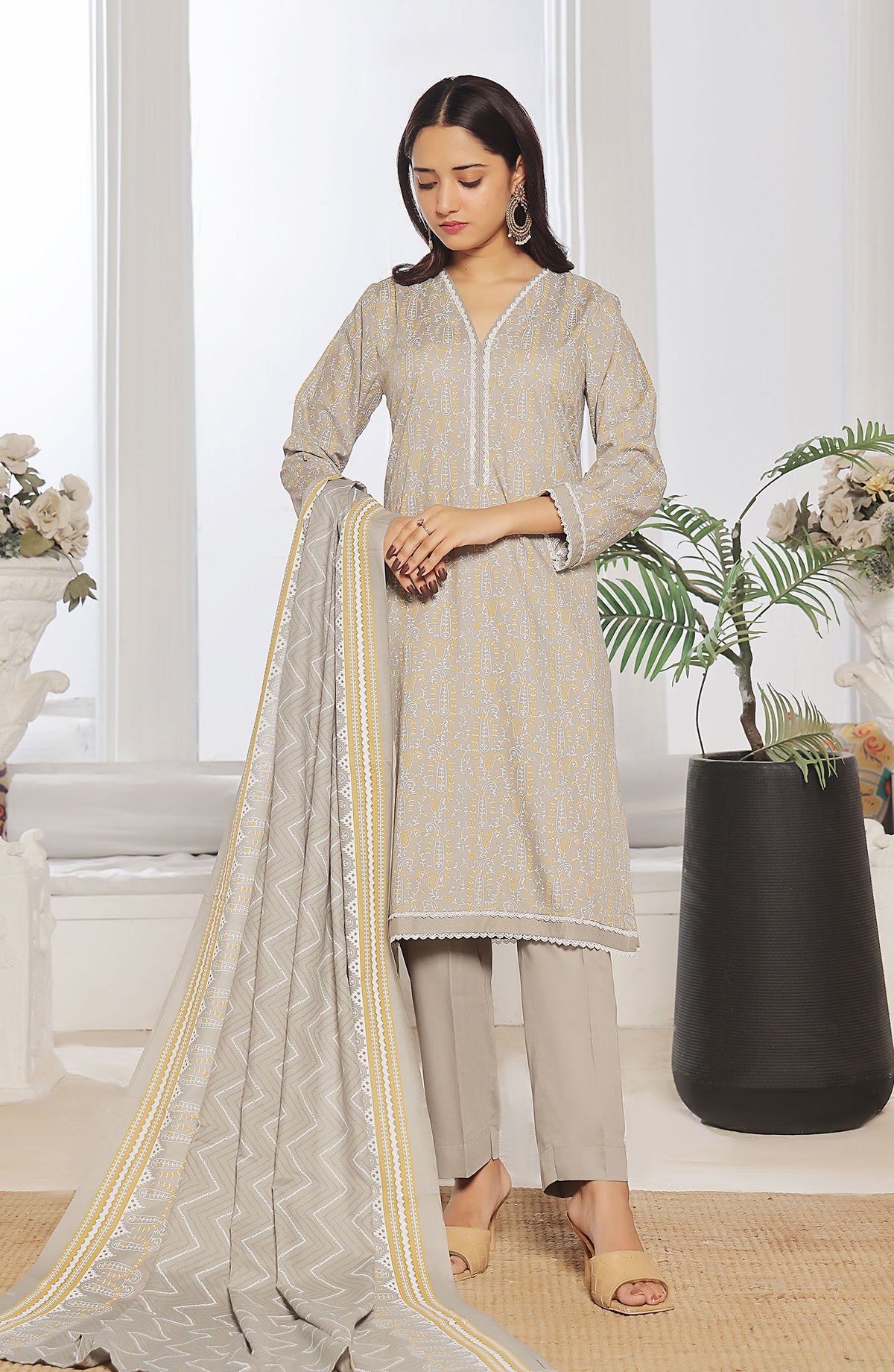 Amna Khadija Wrinkle Free Print Collection Vol 24 - 1145-B