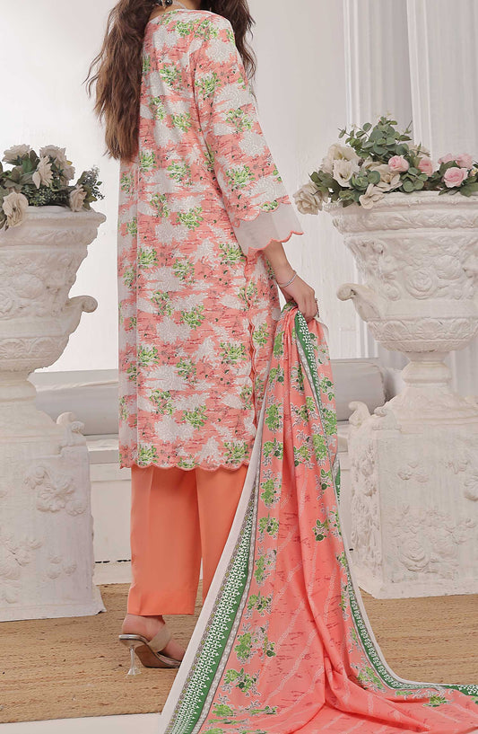 Amna Khadija Printed Wrinkle Free Unstitched 3 Piece - 1149 A - AK25WFV20 - Orange - Casual Collection