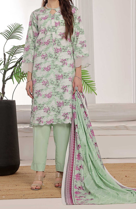 Amna Khadija Printed Wrinkle Free Unstitched 3 Piece - 1149 B - AK25WFV20 - Sea Green - Casual Collection