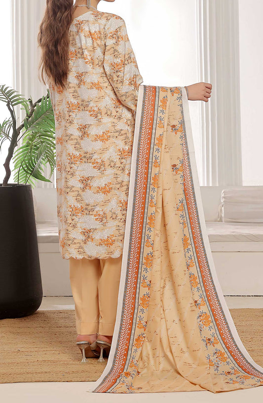 Amna Khadija Printed Wrinkle Free Unstitched 3 Piece - 1149 D - AK25WFV20 - Yellow - Casual Collection
