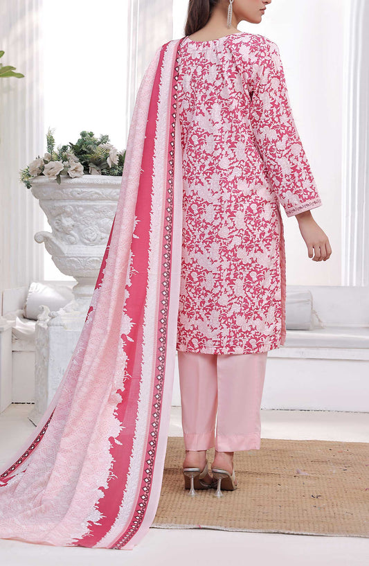 Amna Khadija Printed Wrinkle Free Unstitched 3 Piece - 1150 A - AK25WFV20 - Pink - Casual Collection