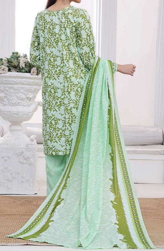 Amna Khadija Printed Wrinkle Free Unstitched 3 Piece - 1150 B - AK25WFV20 - Green - Casual Collection