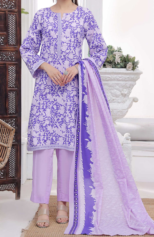 Amna Khadija Printed Wrinkle Free Unstitched 3 Piece - 1150 C - AK25WFV20 - Purple - Casual Collection