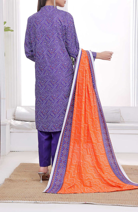 Amna Khadija Printed Wrinkle Free Unstitched 3 Piece - 1151 B - AK25WFV20 - Purple - Casual Collection