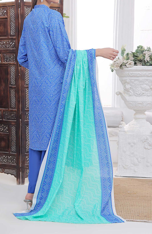 Amna Khadija Printed Wrinkle Free Unstitched 3 Piece - 1151 D - AK25WFV20 - Blue - Casual Collection