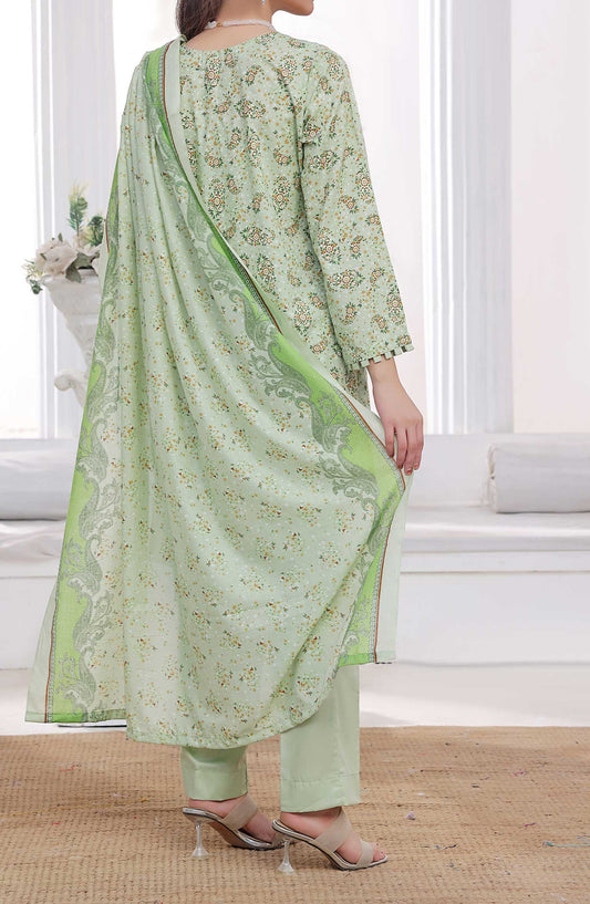 Amna Khadija Printed Wrinkle Free Unstitched 3 Piece - 1152 D - AK25WFV20 - Green - Casual Collection
