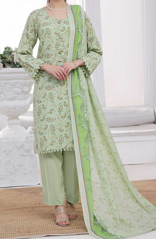 Amna Khadija Printed Wrinkle Free Unstitched 3 Piece - 1152 D - AK25WFV20 - Green - Casual Collection