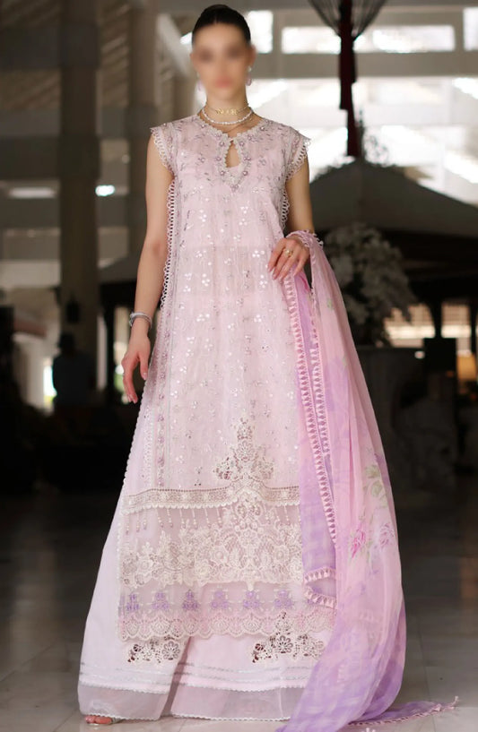 Noor By Saadia Asad Luxury Chikankari Lawn Collection 2024 - D 11 A