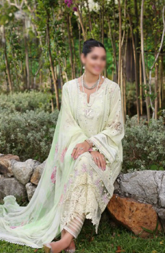 Noor By Saadia Asad Luxury Chikankari Lawn Collection 2024 - D 11 B