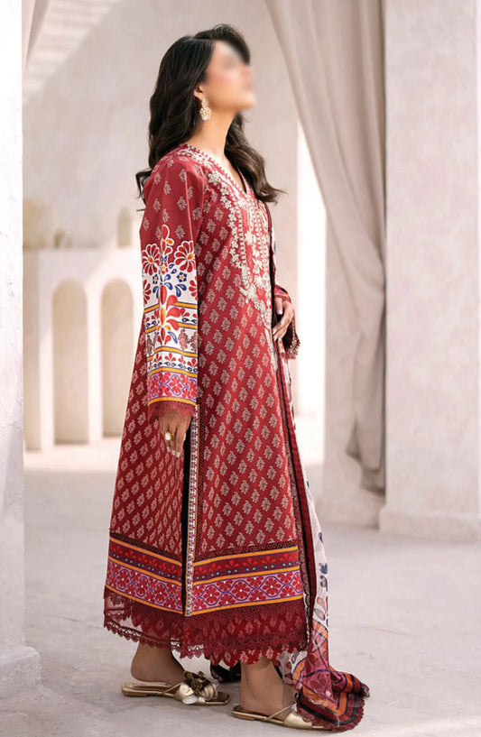 Xenia Formals Summer Soiree Unstitched Lawn Collection 2024 - D 12 TROPEZ