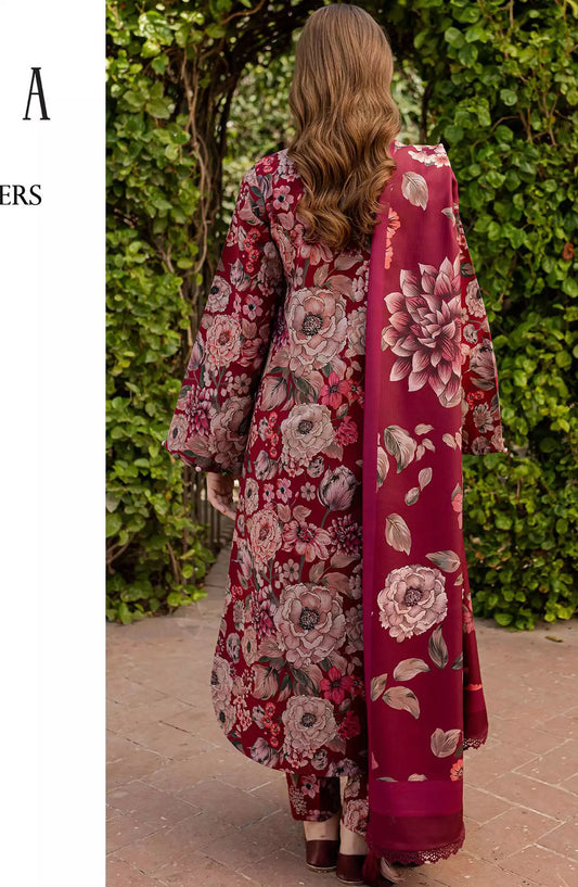 Farasha The Winter Whispers Unstitched Khaddar 2024 - 12 FLORA
