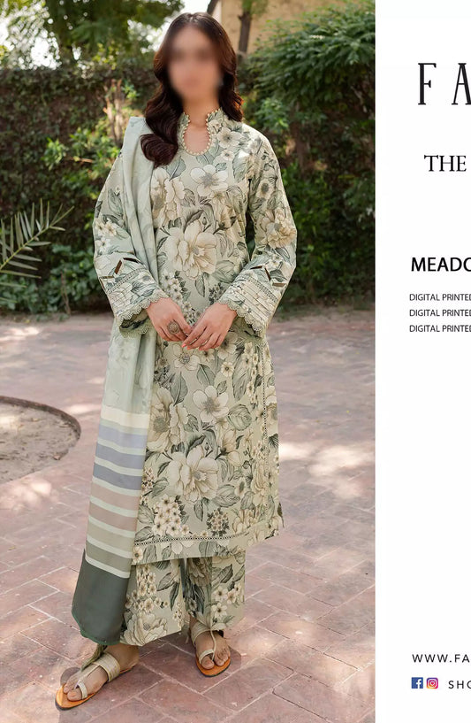 Farasha The Winter Whispers Unstitched Khaddar 2024 - 16 MEADOW