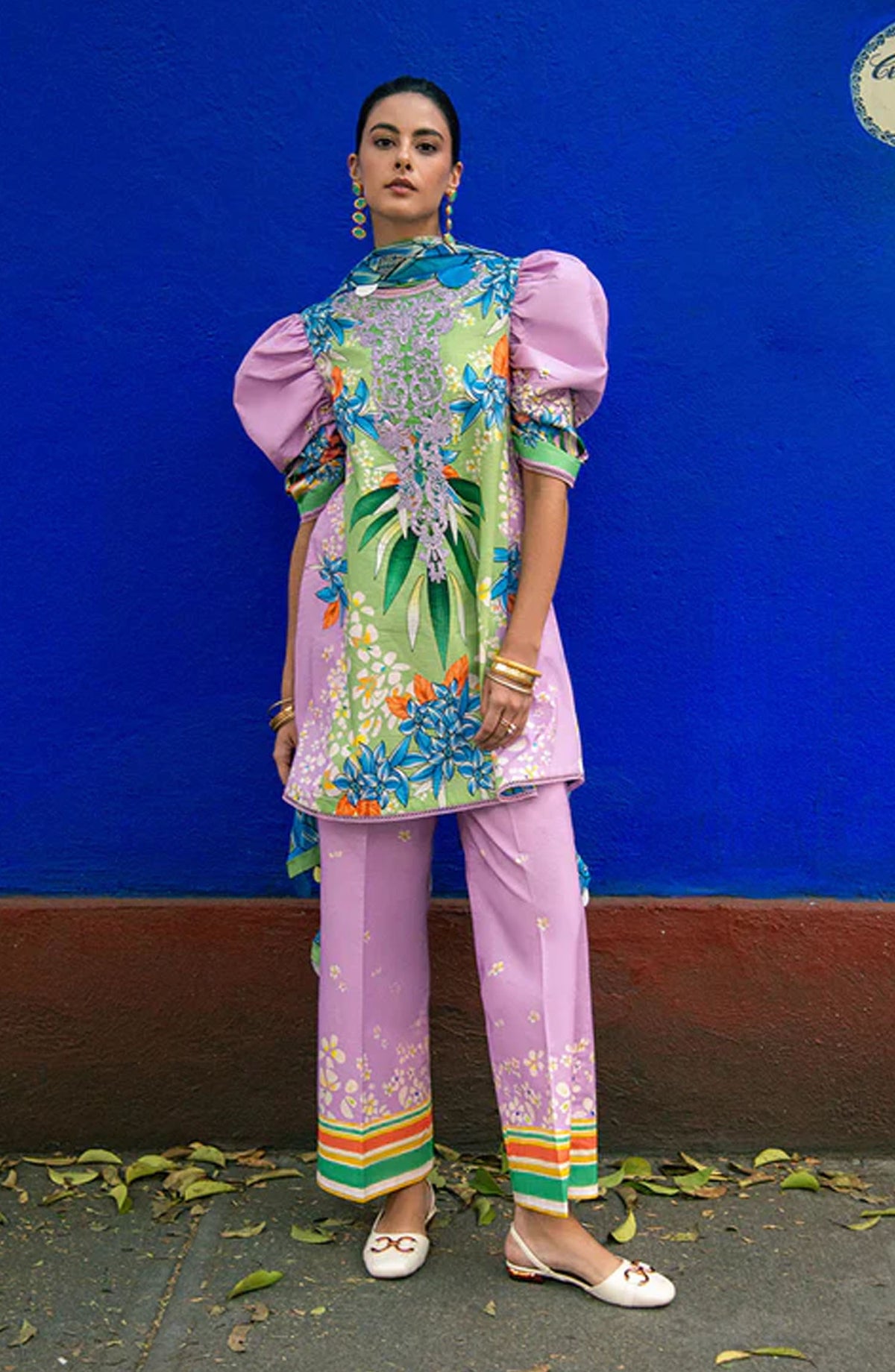 Hemline by Mushq Embroidered Lawn Unstitched 3 Piece Suit - Ecstasy - MQ25LDHP - Purple - Summer Collection