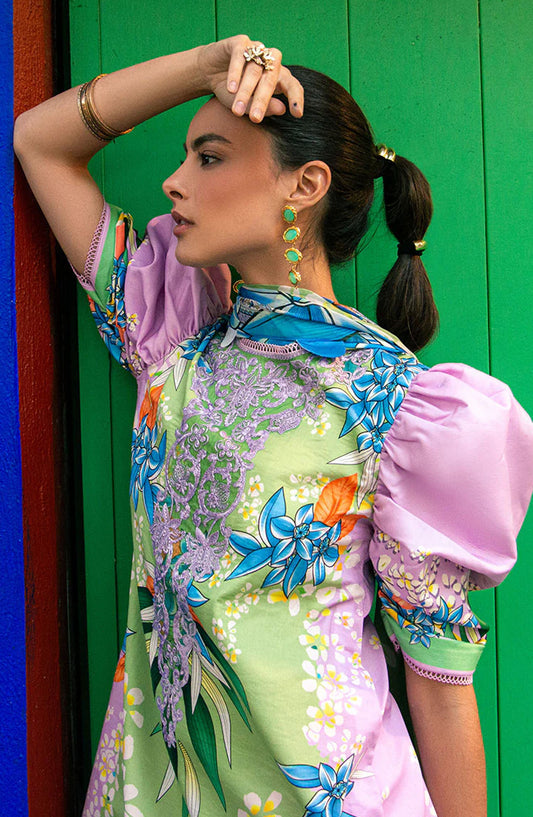 Hemline by Mushq Embroidered Lawn Unstitched 3 Piece Suit - Ecstasy - MQ25LDHP - Purple - Summer Collection