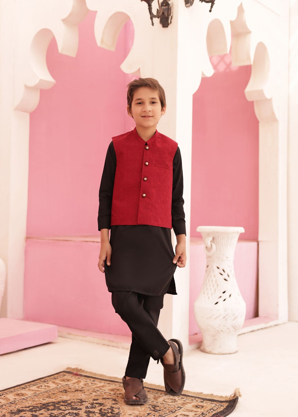 Red Only Waistcoat EW09