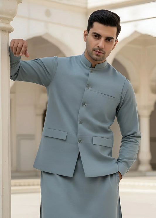 Pastel Green Suit (3 Piece)