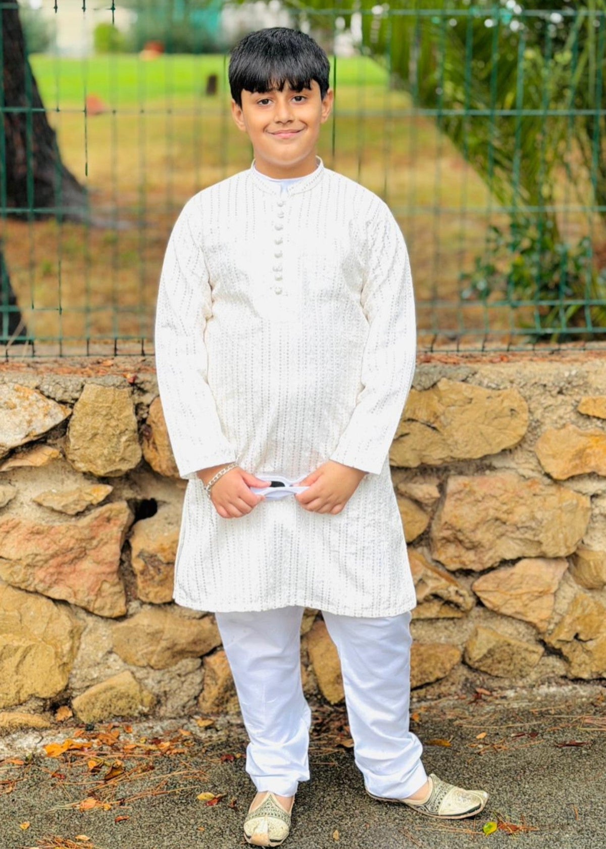 White Kurta KT 116