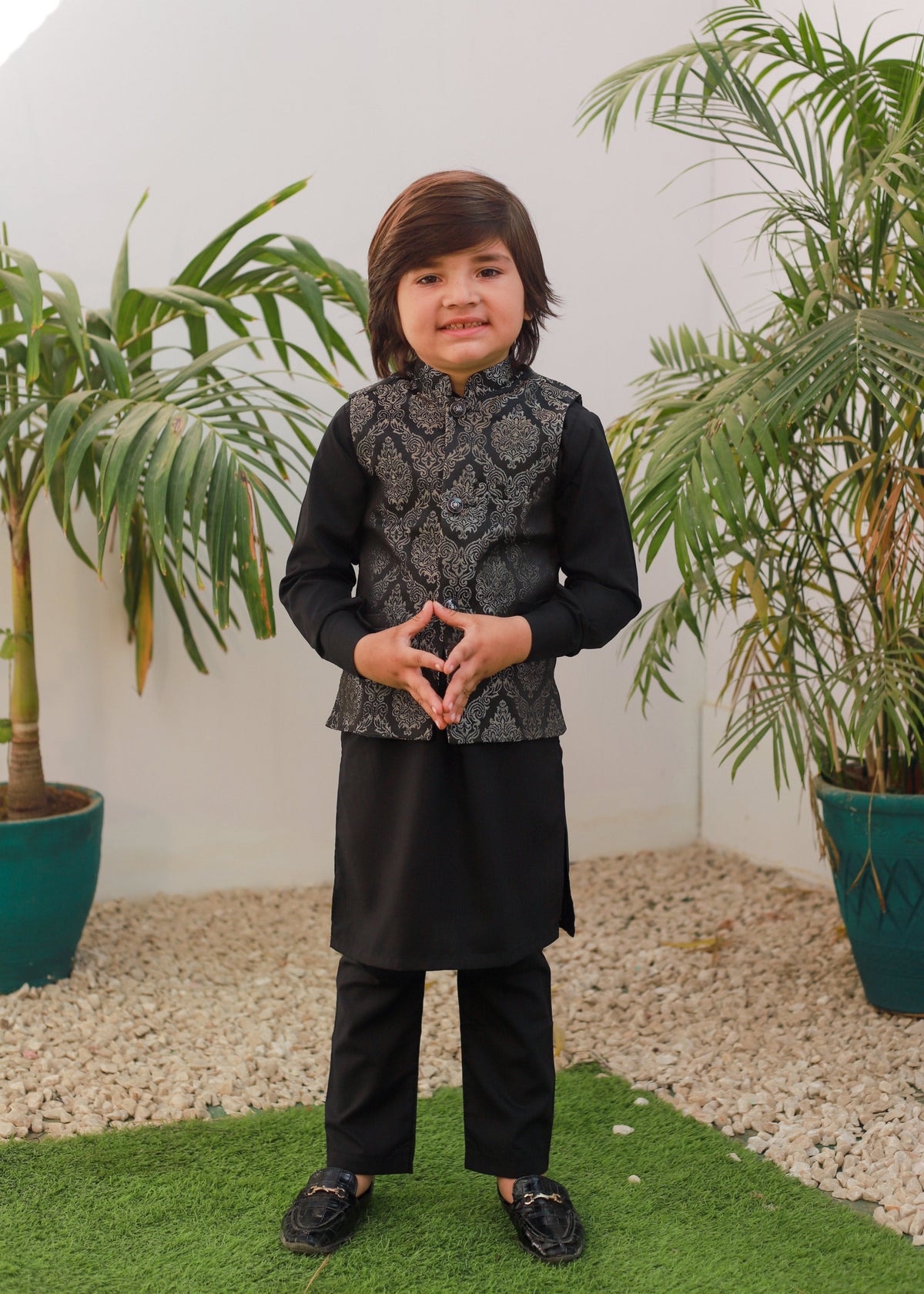 Black Waistcoat Suit EW 68