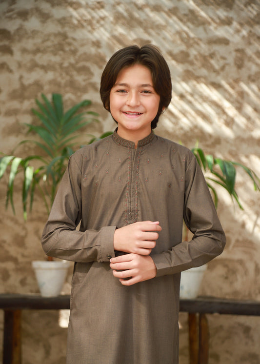 Tan Brown Kurta Trouser KT 132