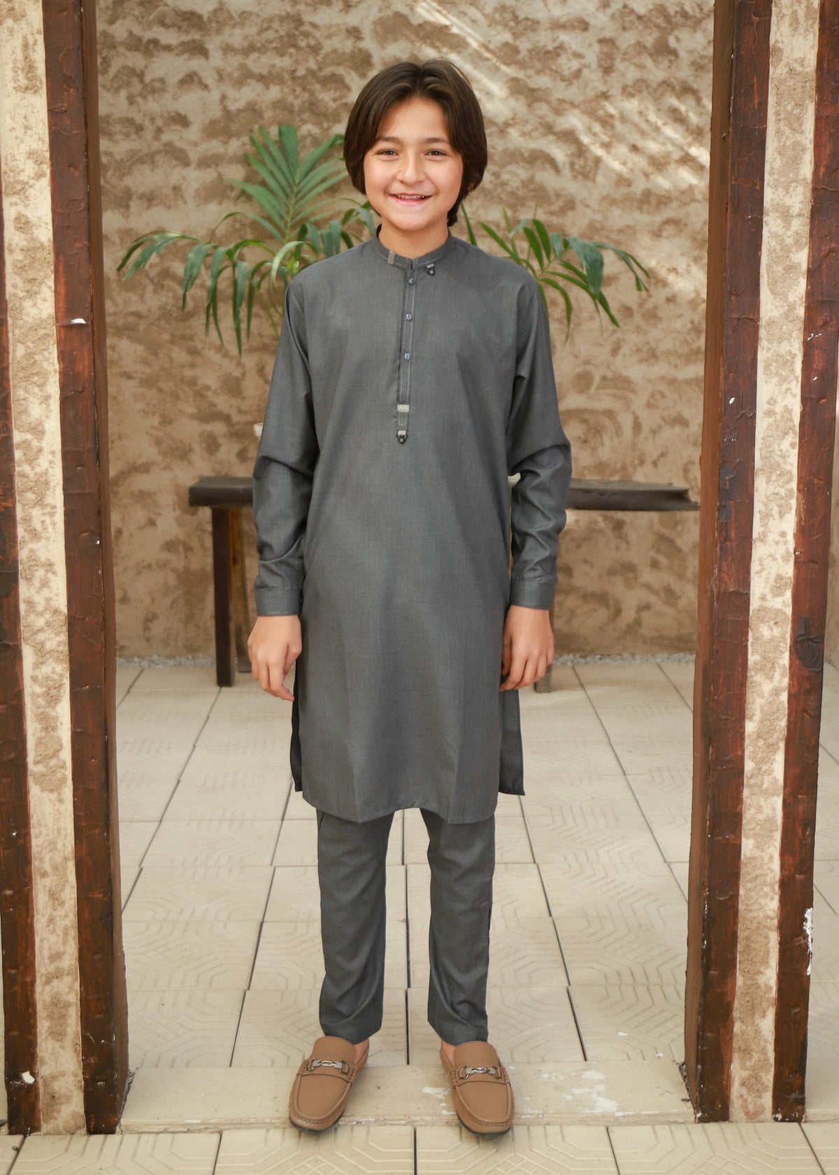 Slate Grey Kurta Trouser KT 133
