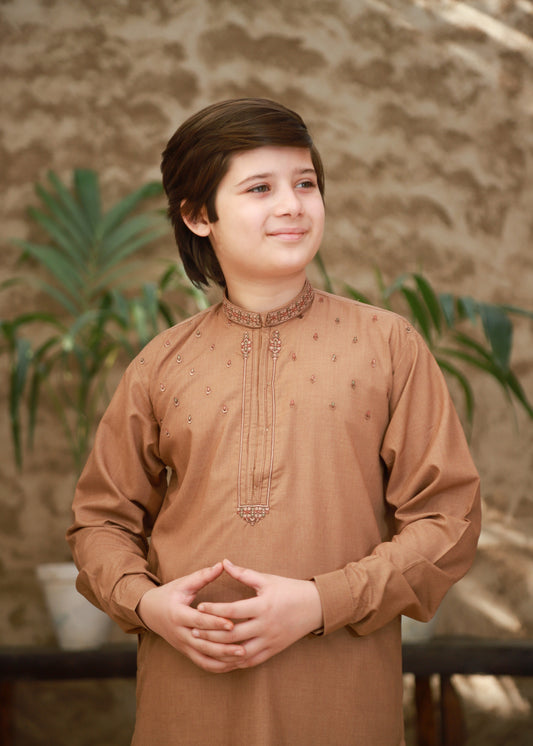 Sand Brown Kurta Trouser KT 137