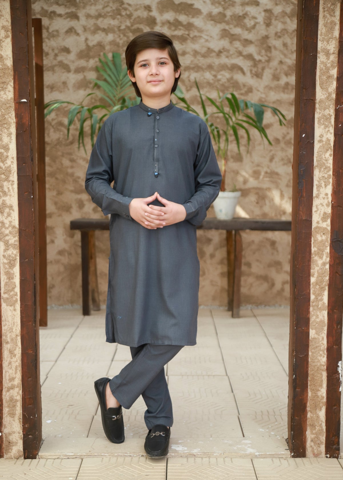 Steel Teal Kurta Trouser KT 139