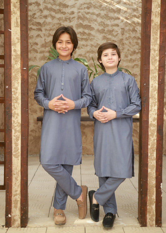 Shadow Blue Kurta Trouser KT 140