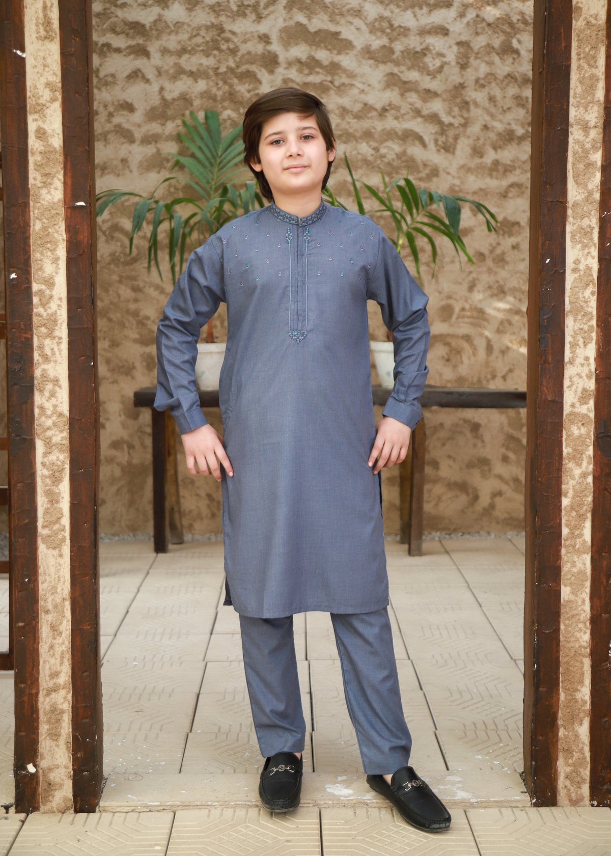 Shadow Blue Kurta Trouser KT 141