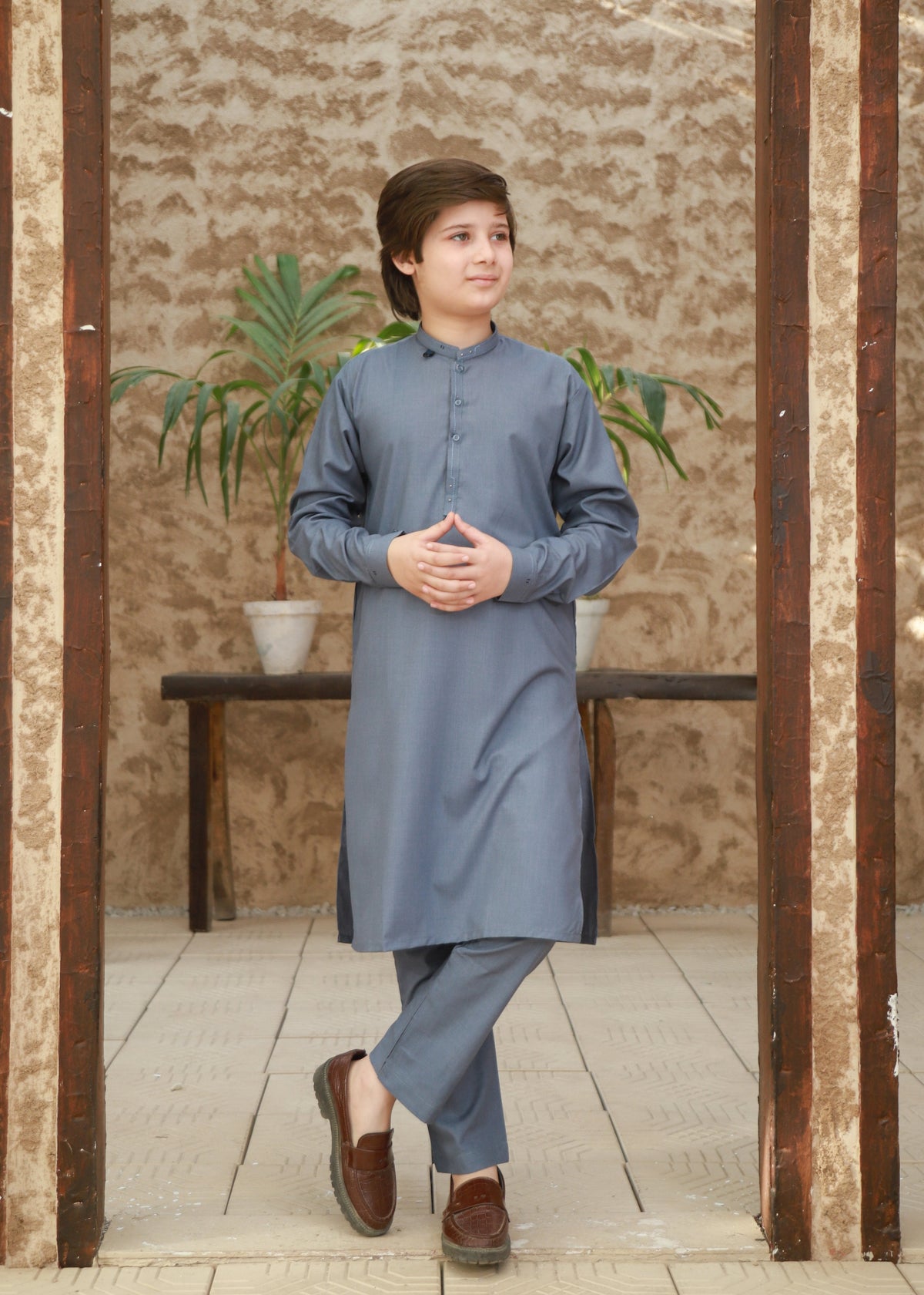Grey Kurta Trouser KT 143