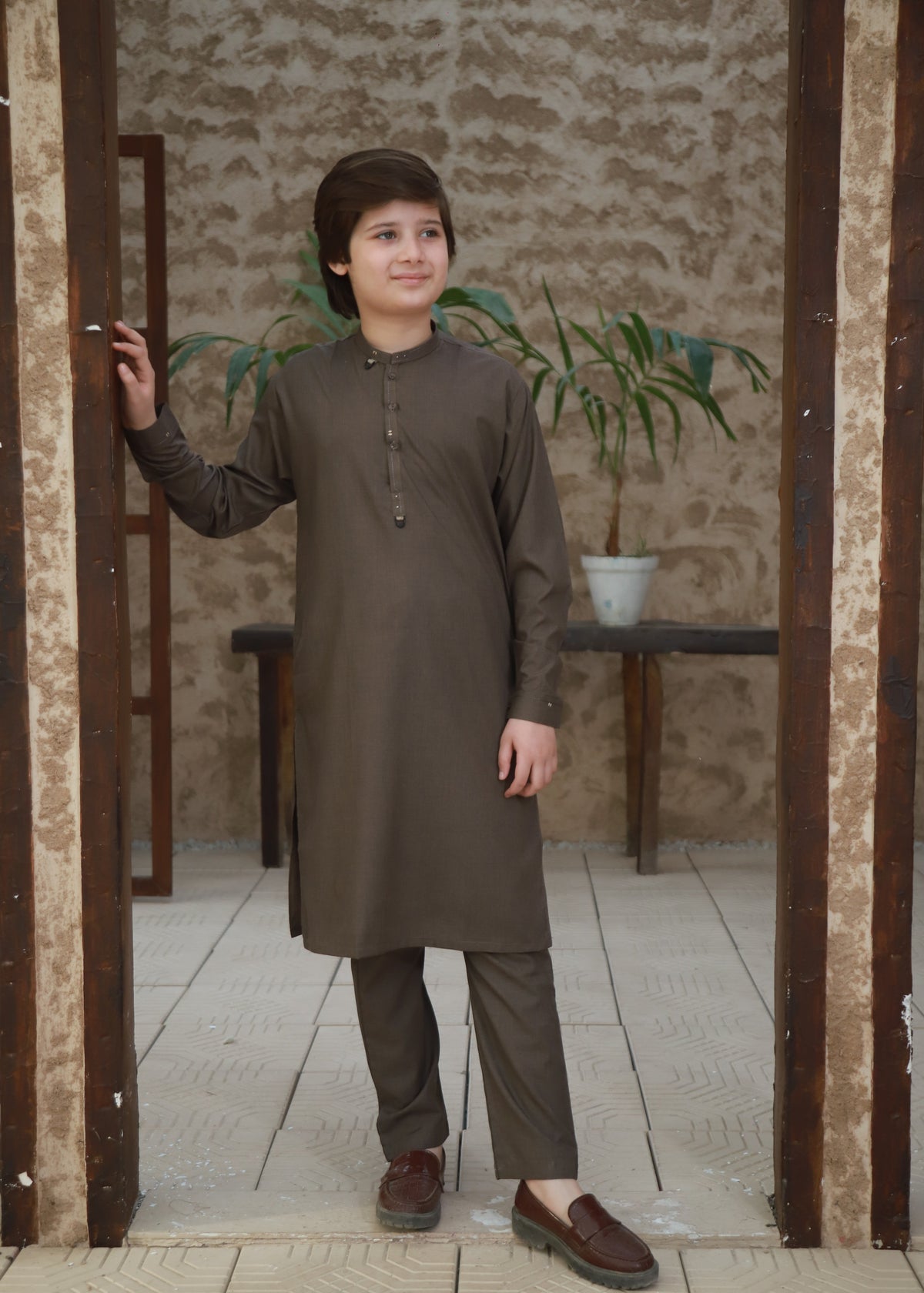 Mocha Brown Kurta Trouser KT 146