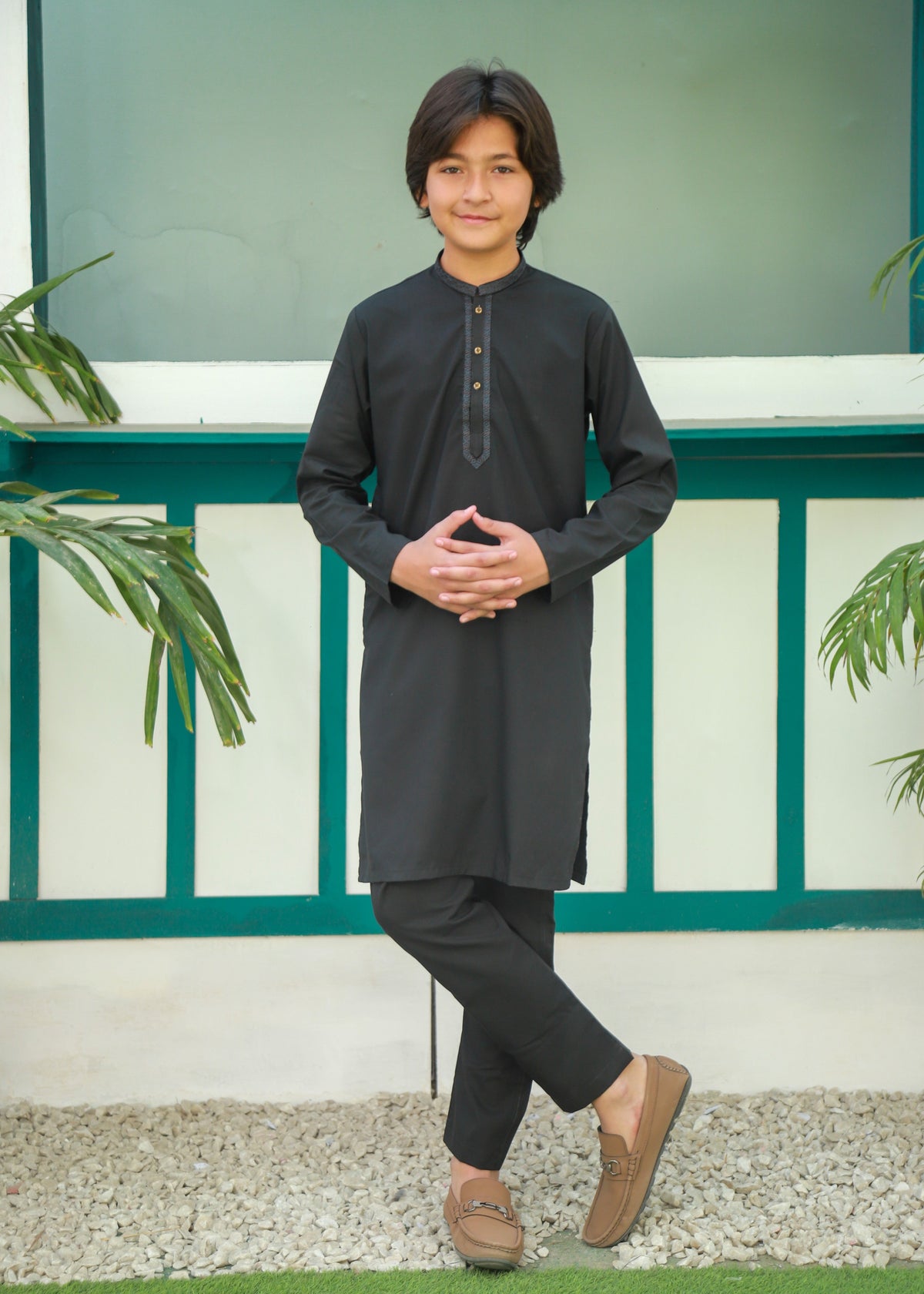 Charcoal Kurta Trouser AH 058