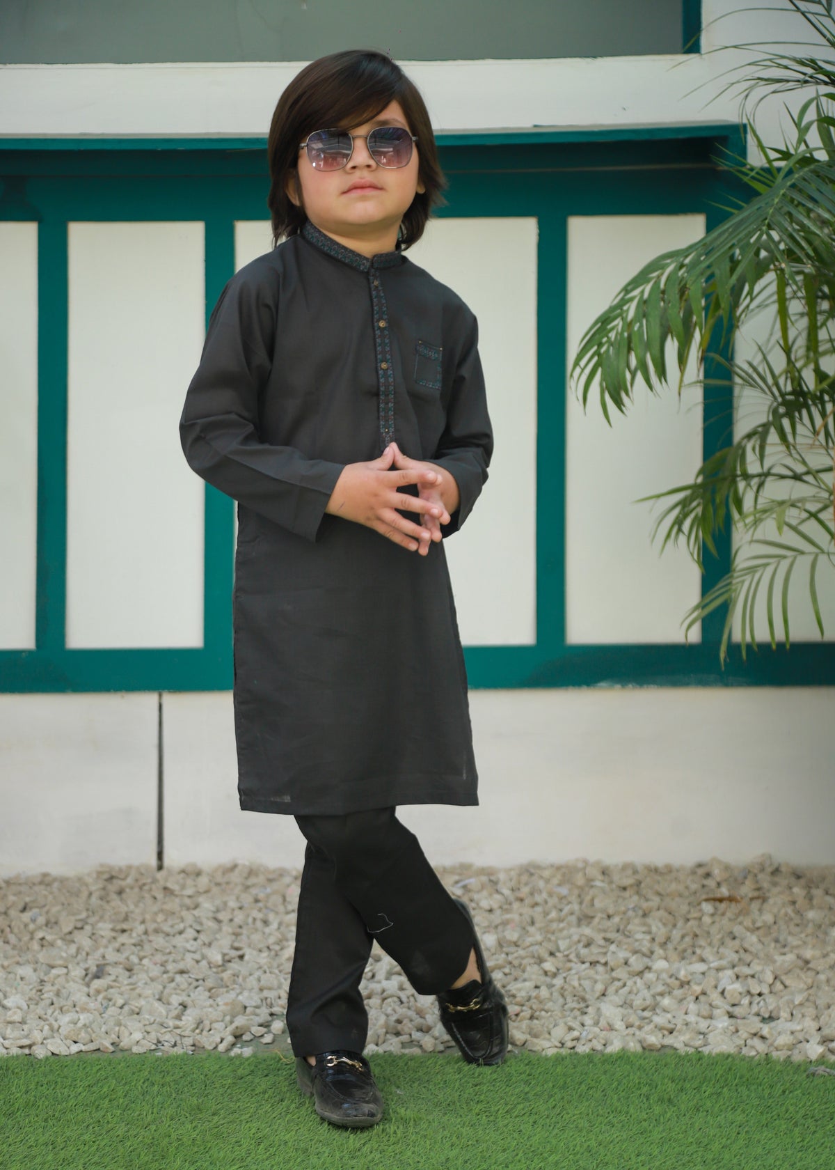 Raven Grey Kurta Trouser AH 065