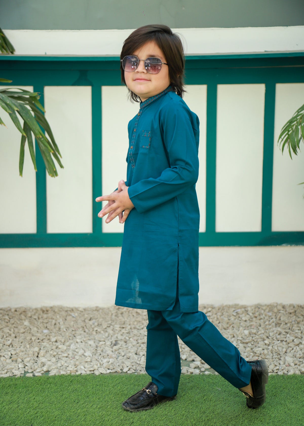 Sea Green Kurta Trouser AH 067