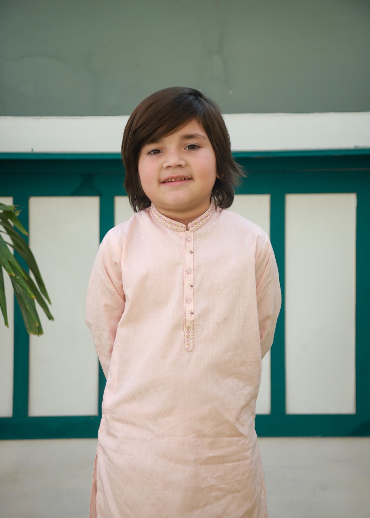 Pale Pink Kurta Trouser AH 085