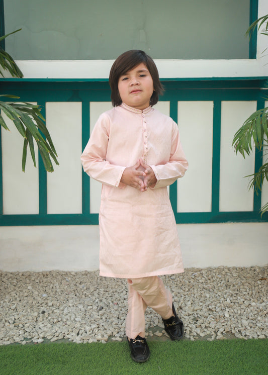 Pale Pink Kurta Trouser AH 085