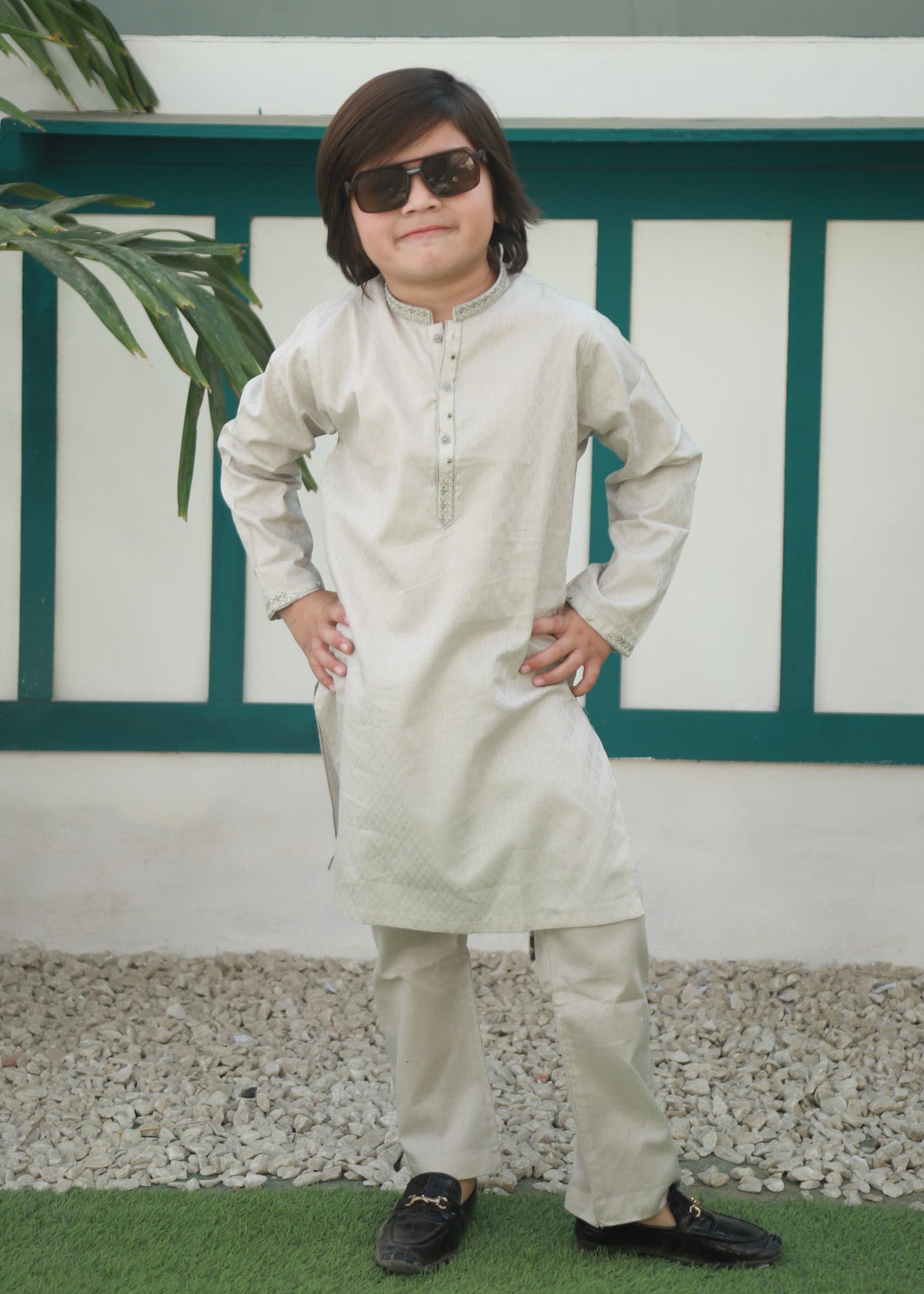 Sage Green Kurta Trouser AH 086