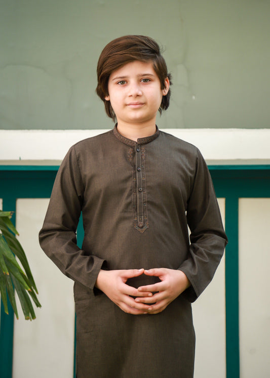 Olive Green Kurta Trouser AH 090
