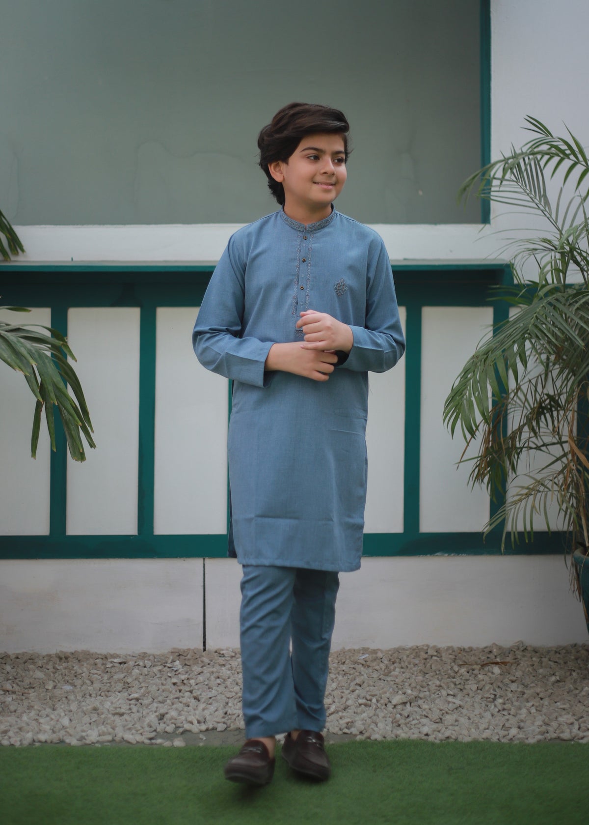 Carolina Blue Kurta Trouser AH 113