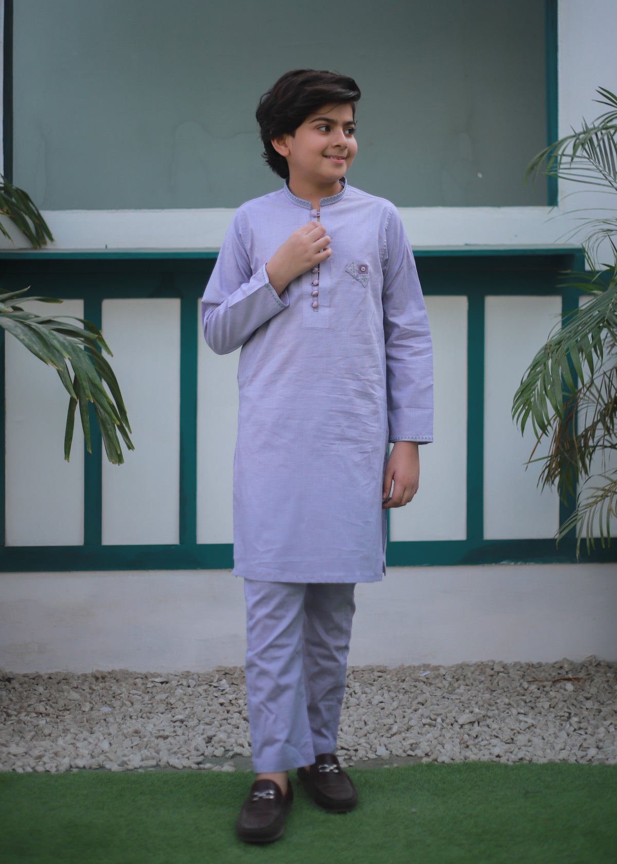 Mauve Kurta Trouser AH 112