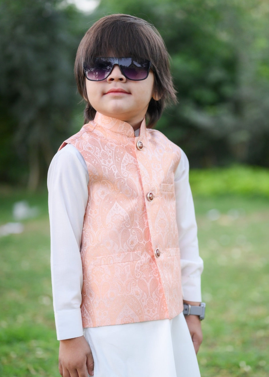 Peach Only Waistcoat EW30