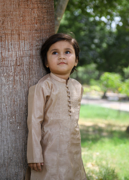 Khaki Brown Kurta Set KT 166